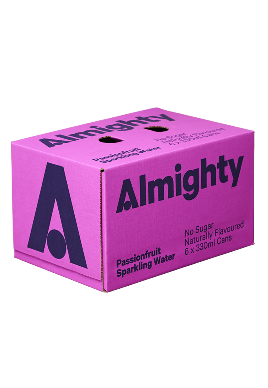 Almighty ‘Passionfruit’ Sparkling Water 6x330ml