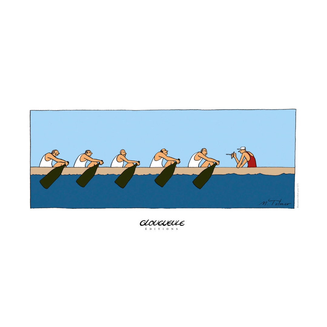 Rameurs by Michel Tolmer 30x60cm Poster