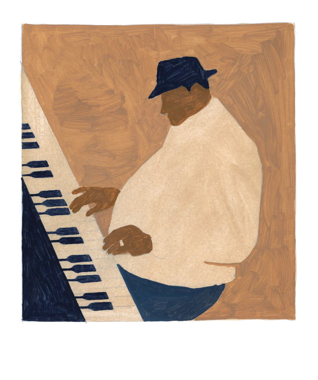Jazz et Jaja Piano by Michel Tolmer 50x60cm Poster