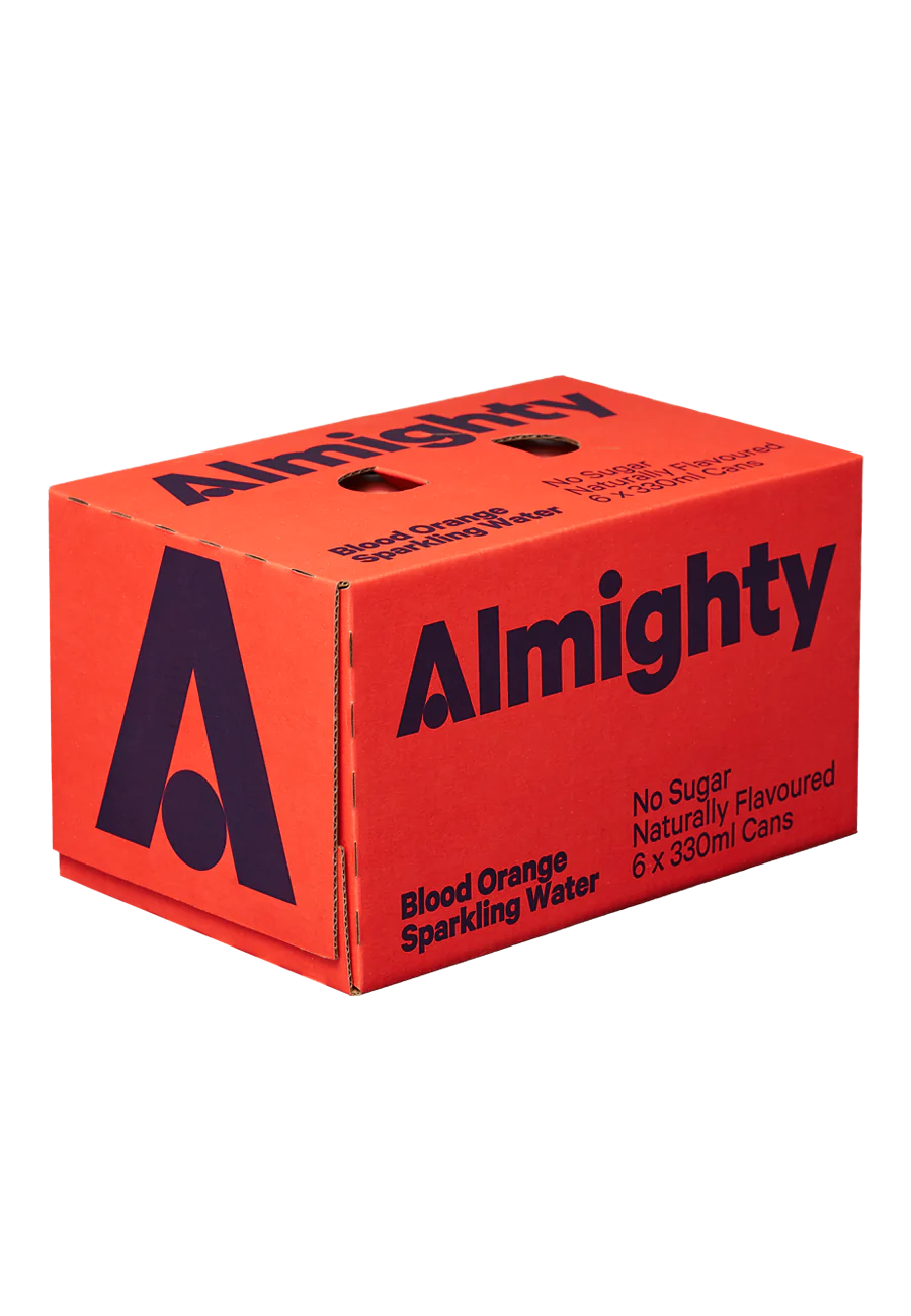 Almighty ‘Blood Orange’ Sparkling Water 6x330ml